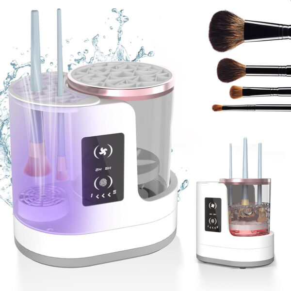 Electric Makeup Brush Cleaner Rechargeable Makeup Brushes Cleaning Tool Automatic Makeup Brush Cleaning Stand Device - Image 2