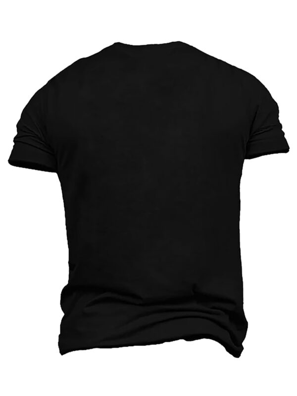 Large Men's T-shirt, I'm Not Fat Print, Summer Fashion Short Sleeve T-shirt, Suitable For Men, Tall And Tall - Image 3